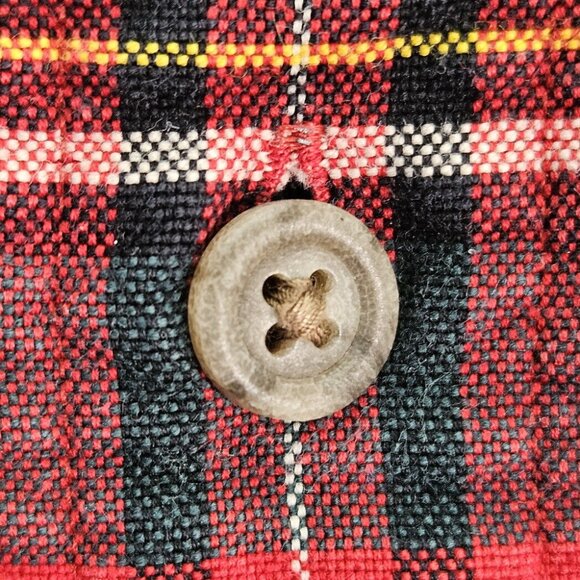 Ralph Lauren Classic Fit Plaid Shirt Red Blue Green Button-Down Men's Size L - Picture 9 of 10